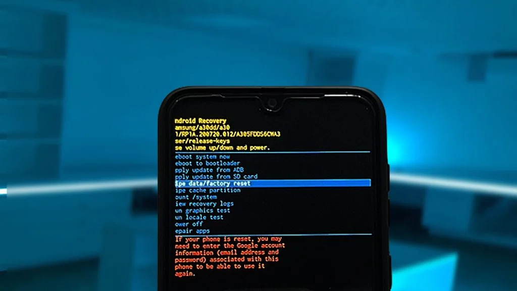 reset android phone without password